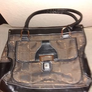 Liz Claiborne Mini Tuxedo Satchel